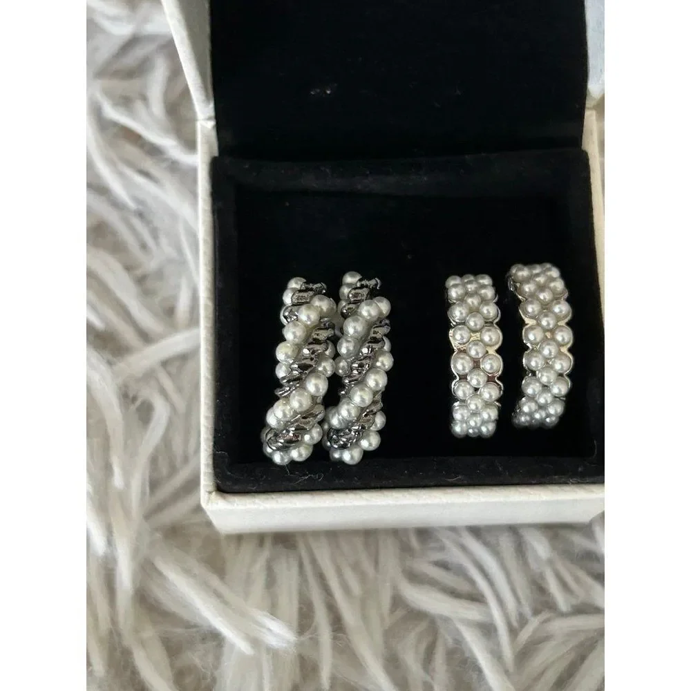 2 Pairs‎ Of Beaded Earrings